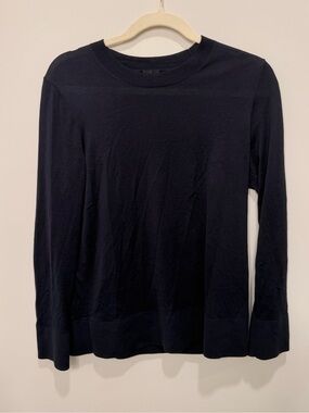 COS Navy Blue Crewneck Sweater Pullover Long Sleeve Size Small